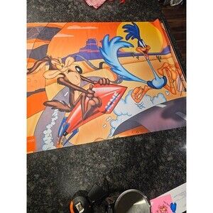 Looney Tunes Road Runner Wile E. Coyote Fabric Wall Scroll Poster